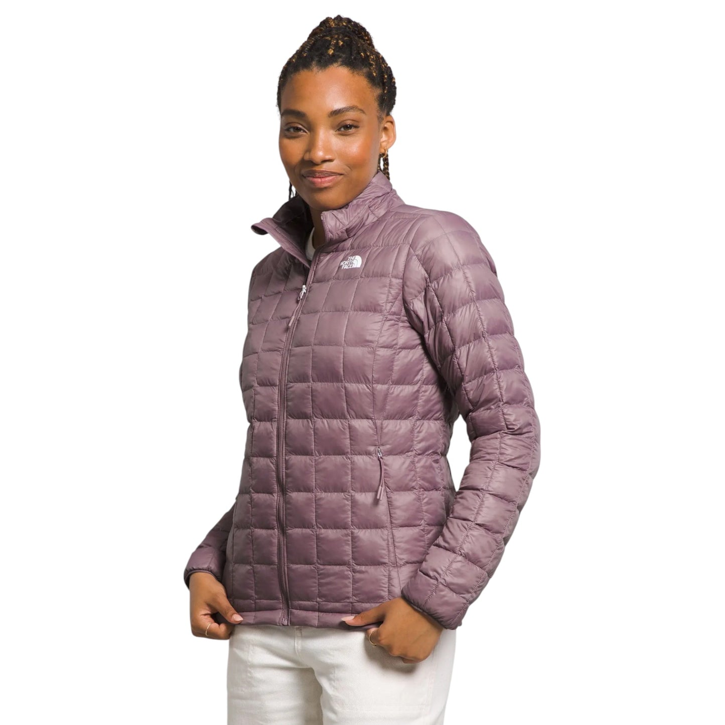 Womens The North Face Thermoball Eco 2.0 Hooded Hoodie Fawn Grey
