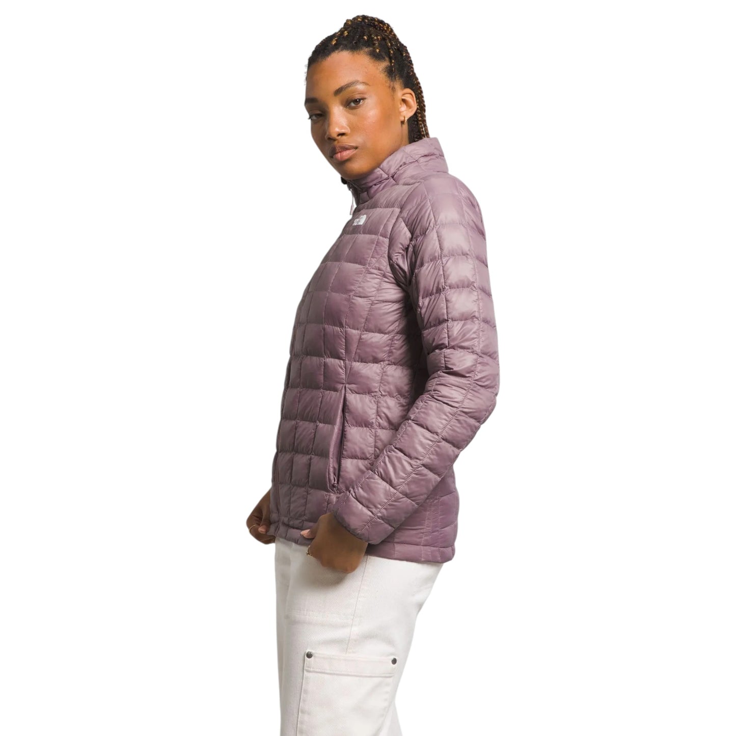 Womens The North Face Thermoball Eco 2.0 Hooded Hoodie Fawn Grey