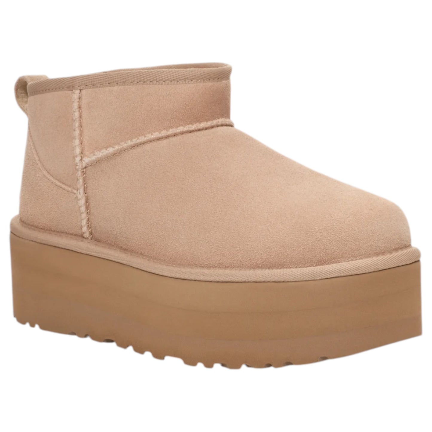 Womens UGG Classic Ultra Mini Platform Slippers Sand