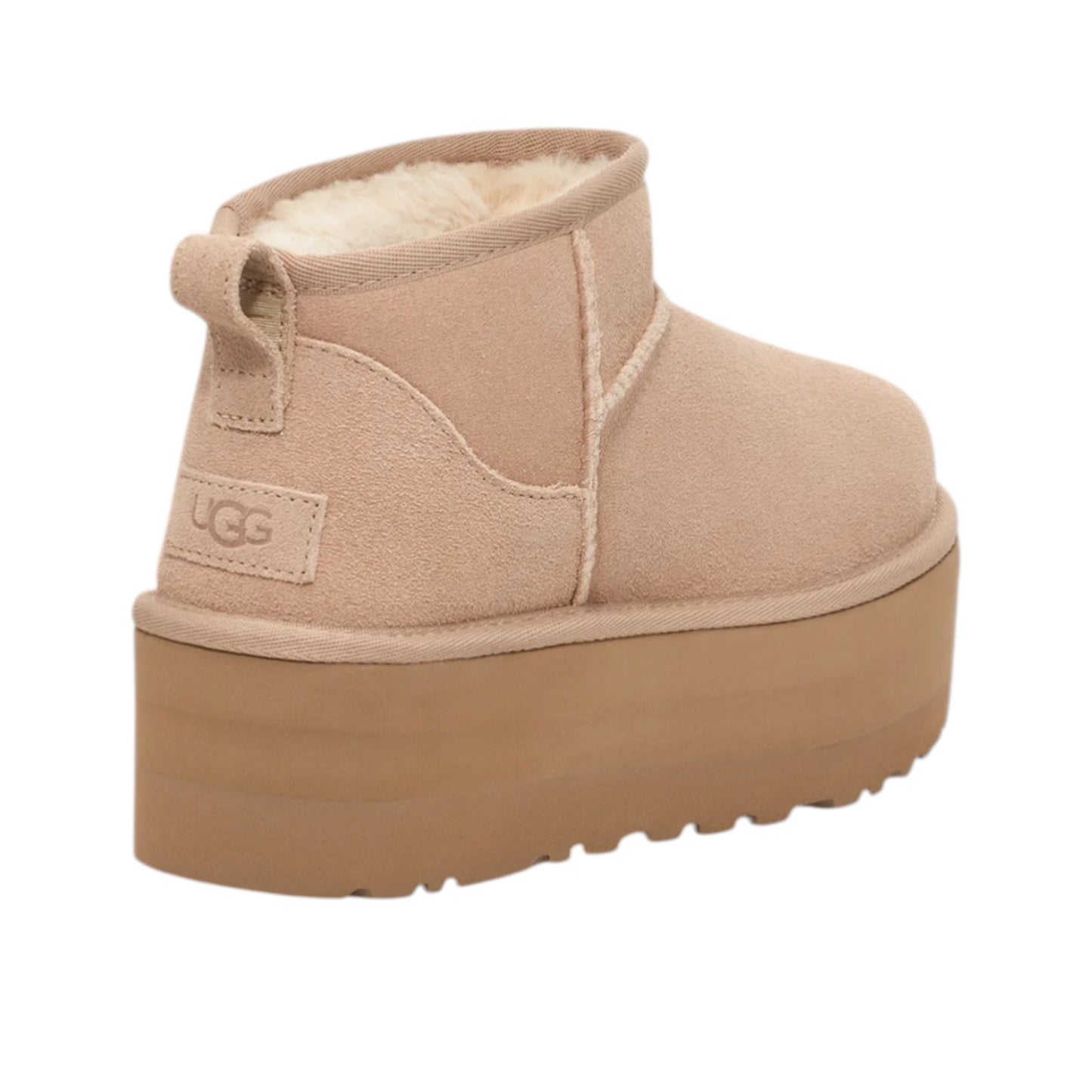 Womens UGG Classic Ultra Mini Platform Slippers Sand