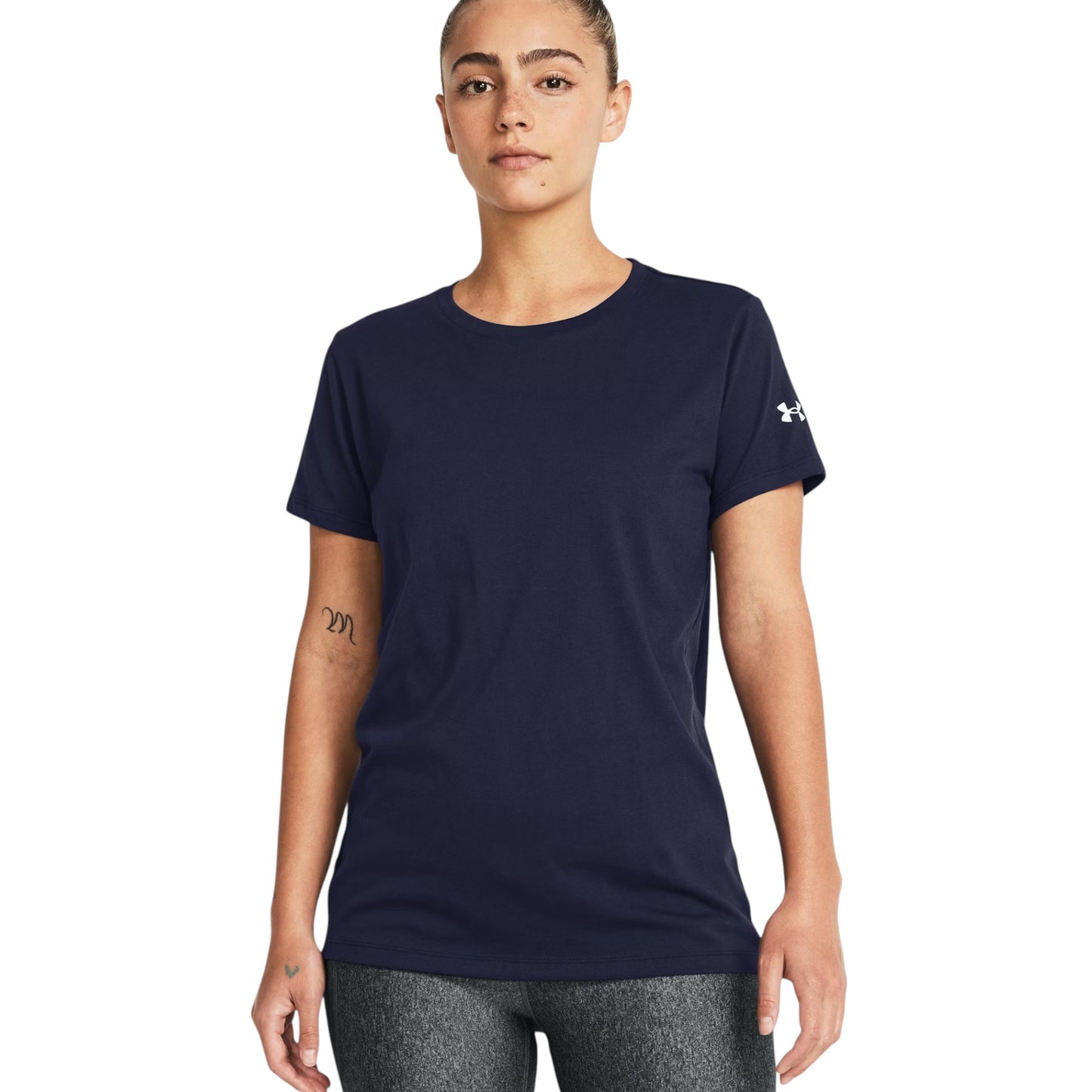 Womens Under Armour Athletic Short Sleeve T-Shirt Navy