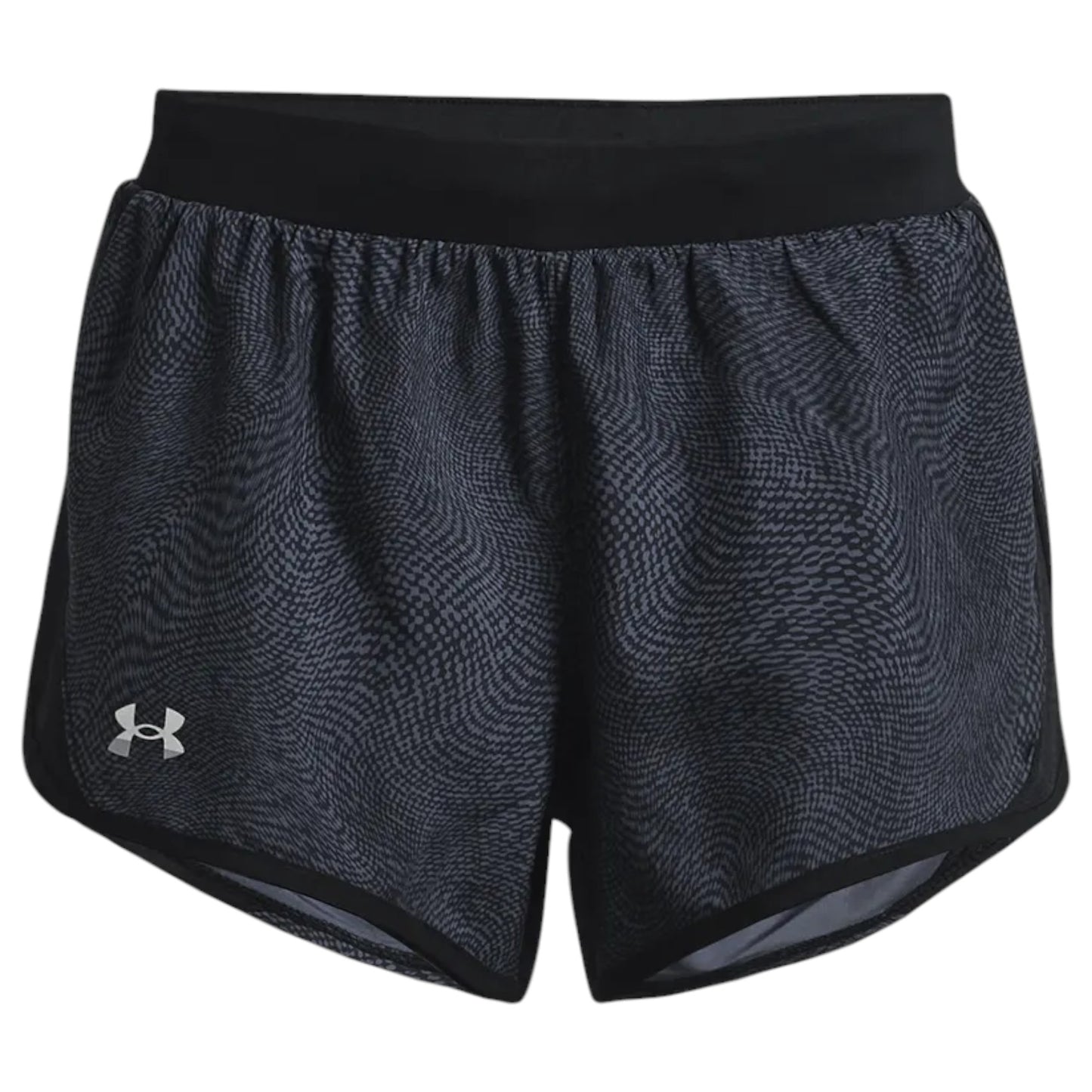 Womens Under Armour Fly-By 2.0 Printed Shorts Black