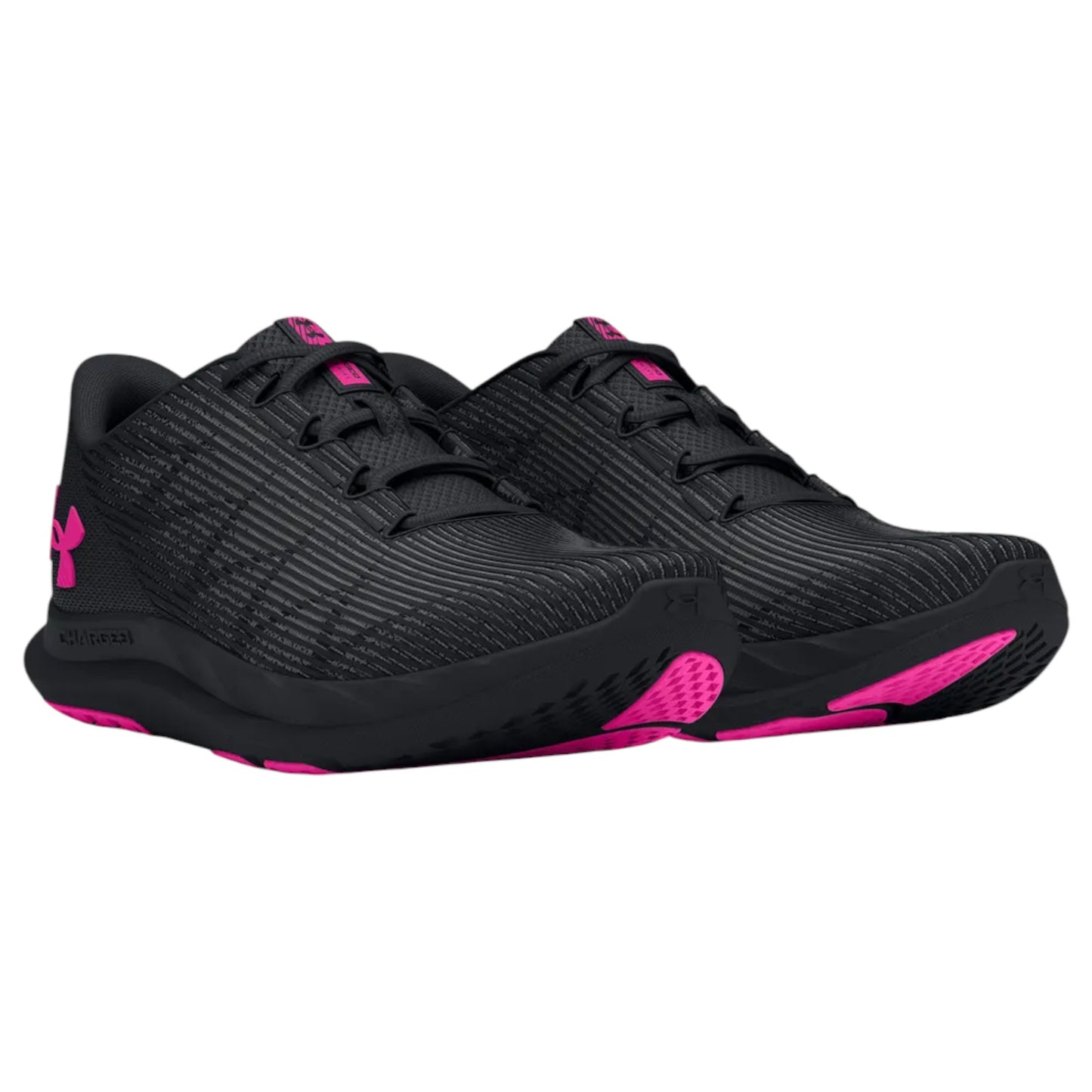 Womens Under Armour Charged Speed Swift Shoes Black/Pink