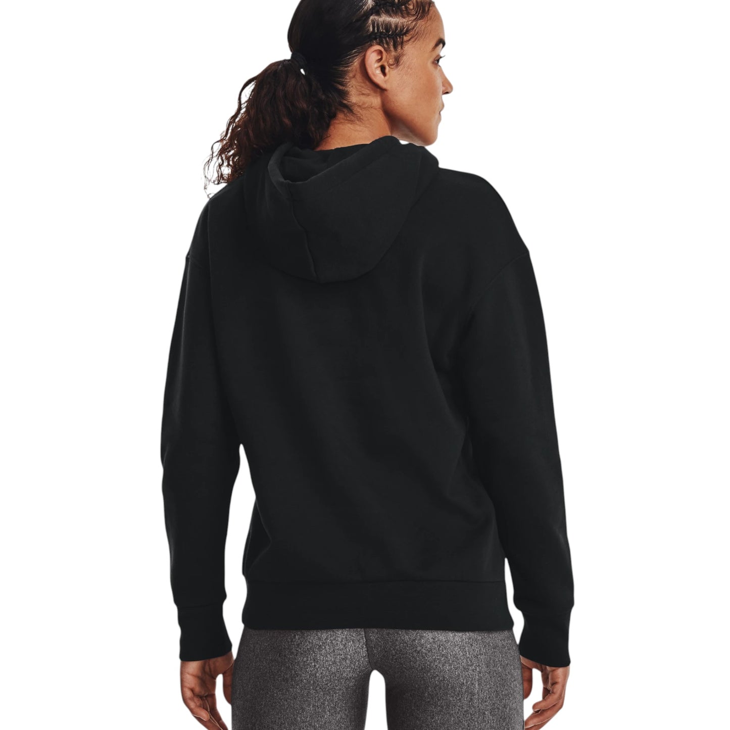 Womens Under Armour Essential Fleece Hoodie Black