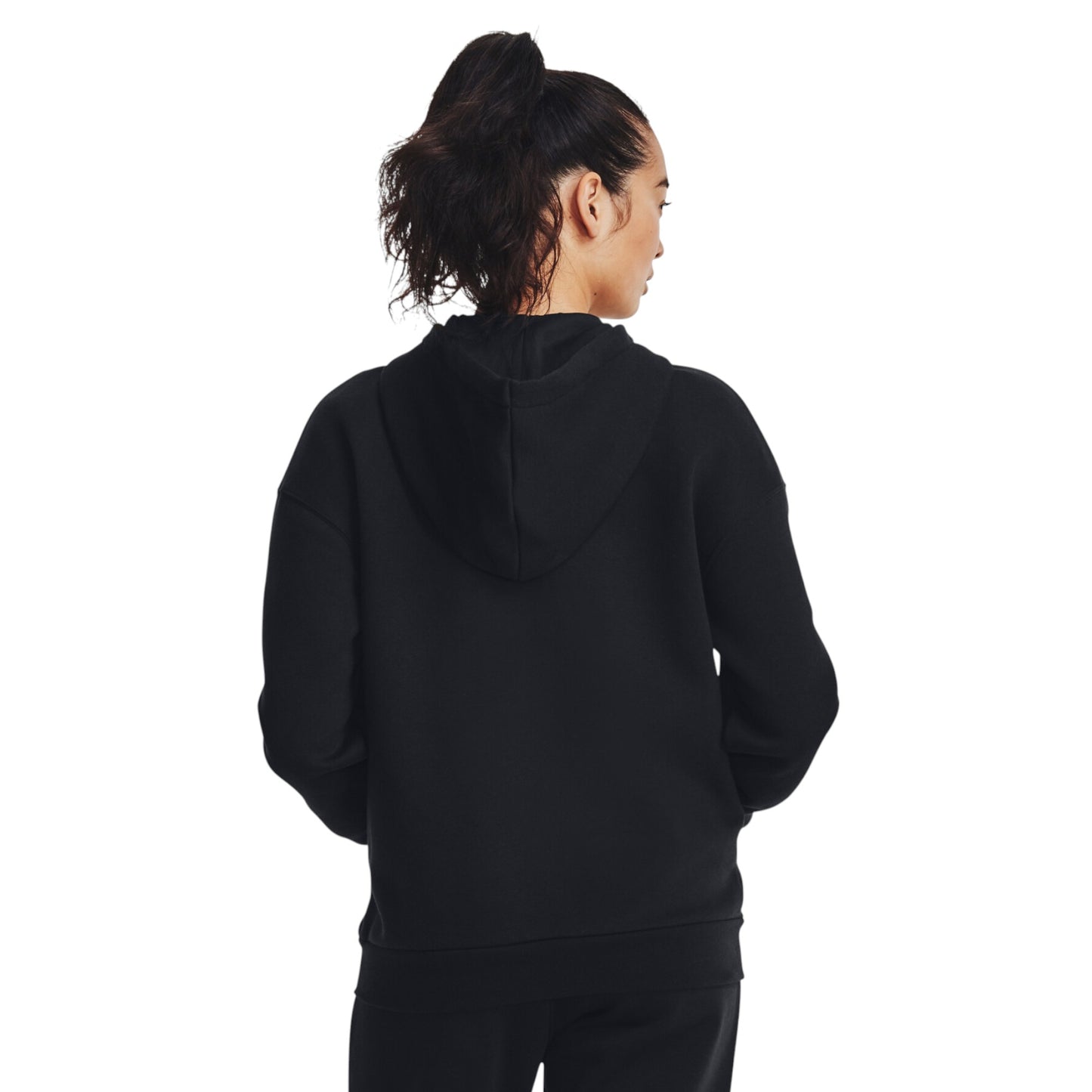 Womens Under Armour Essential Fleece Full-Zip Jacket Black