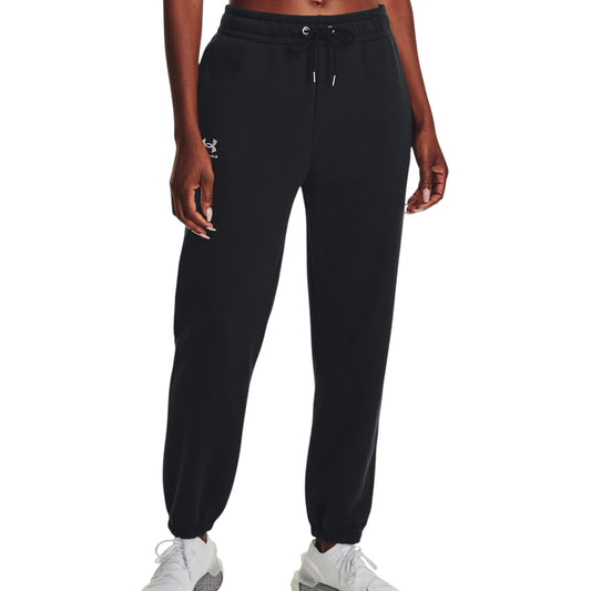 Womens Under Armour Icon Essential Fleece Trackies Black