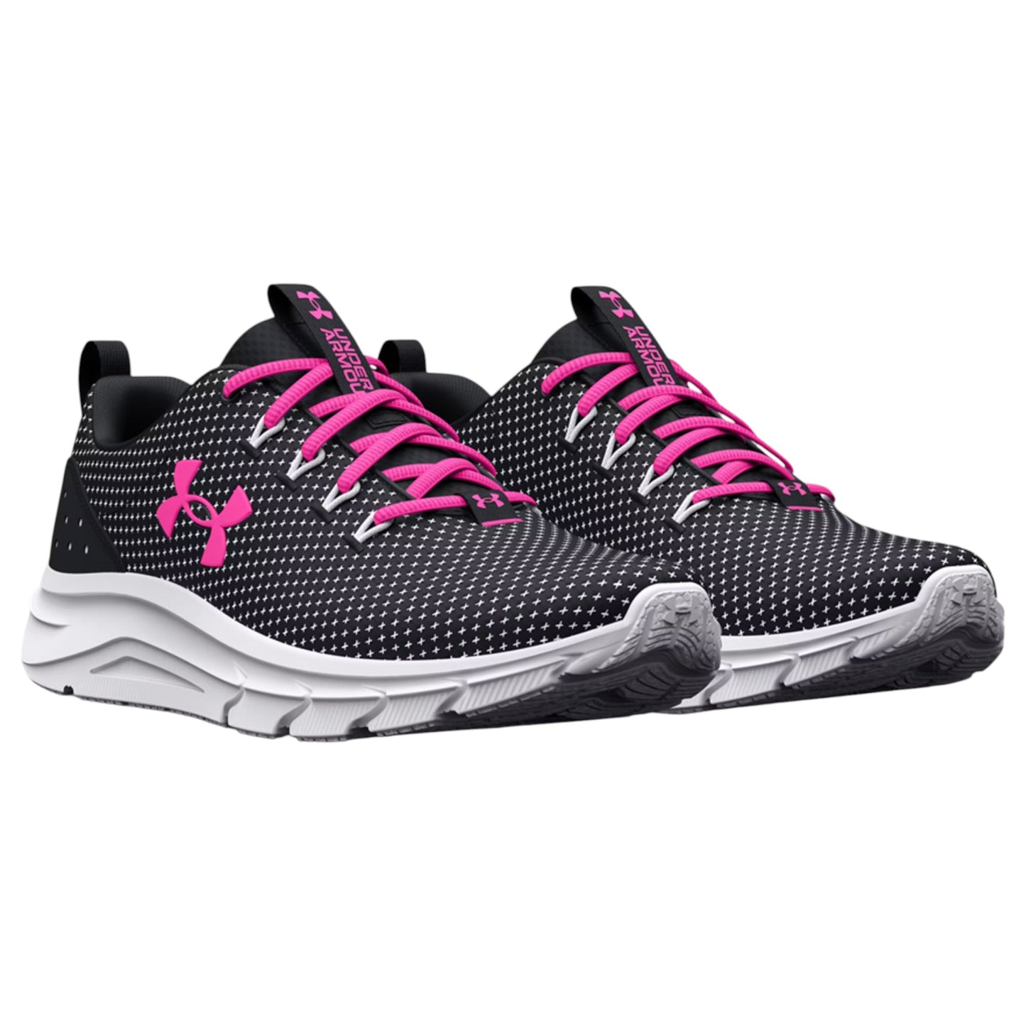 Womens Under Armour Phane RN 2 Shoes Black/Pink
