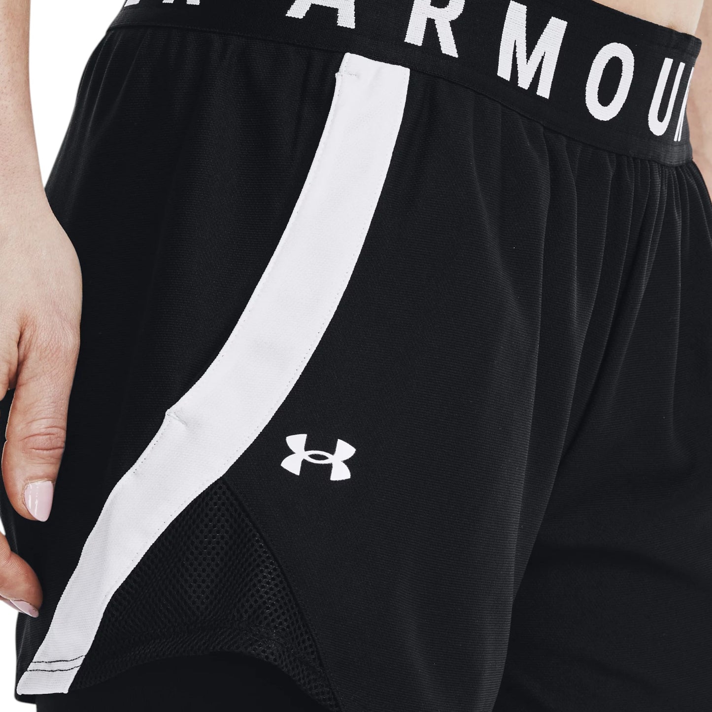 Womens Under Armour Play Up 2-in-1 Shorts Black