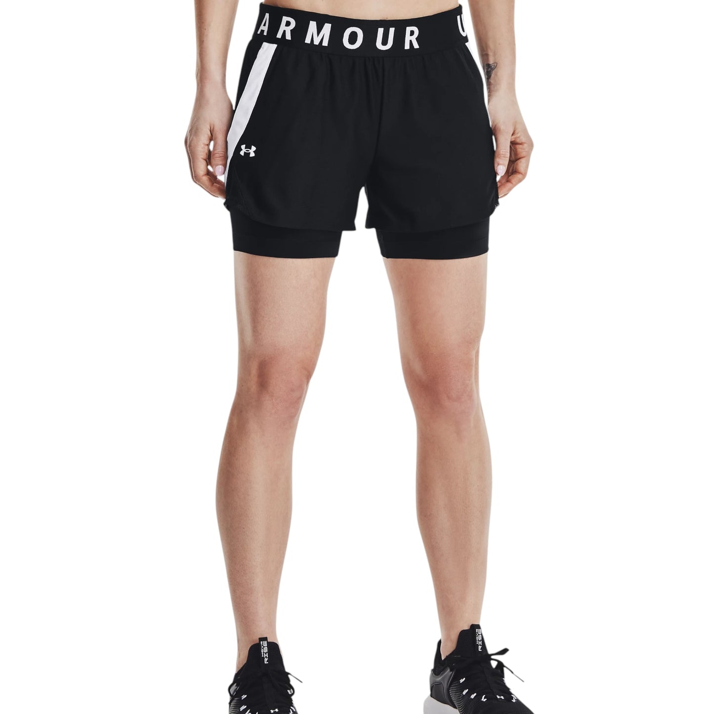Womens Under Armour Play Up 2-in-1 Shorts Black