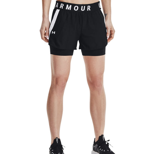 Womens Under Armour Play Up 2-in-1 Shorts Black