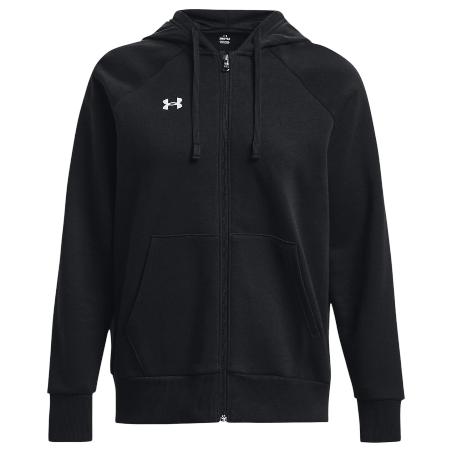 Womens Under Armour Rival Fleece Full Zip Hooded Black