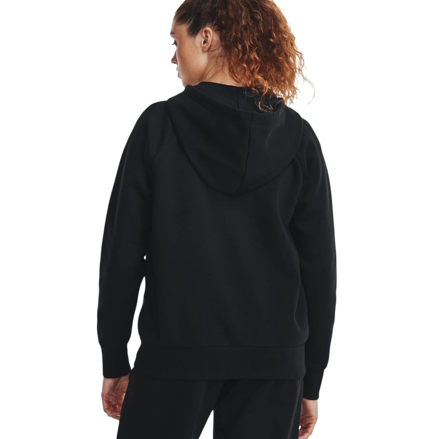 Womens Under Armour Rival Fleece Full Zip Hooded Black