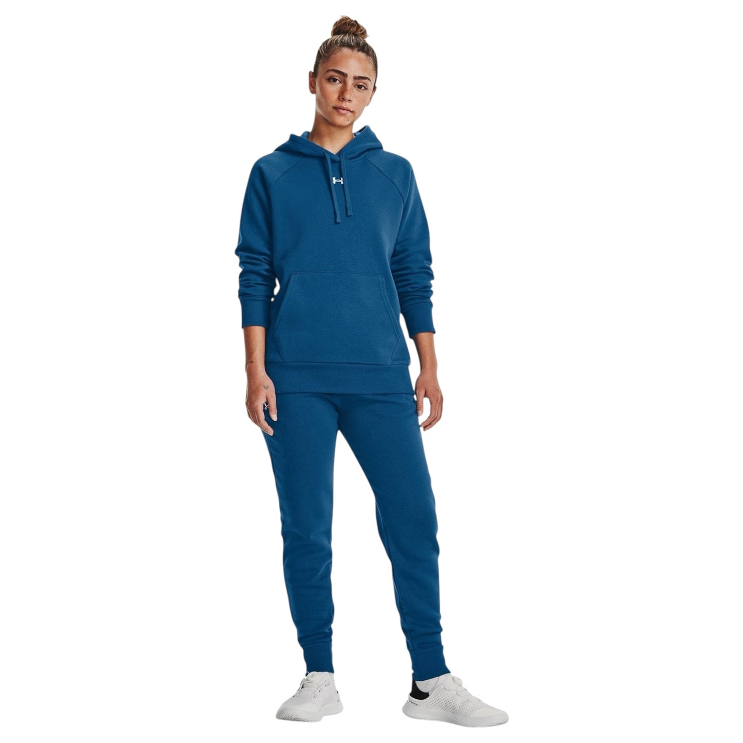 Womens Under Armour Rival Fleece Trackies Blue