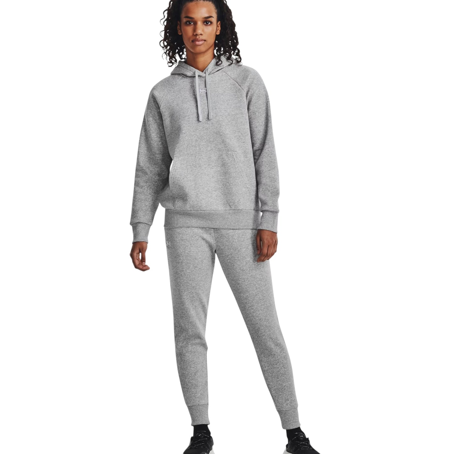 Womens Under Armour Rival Fleece Trackies Grey