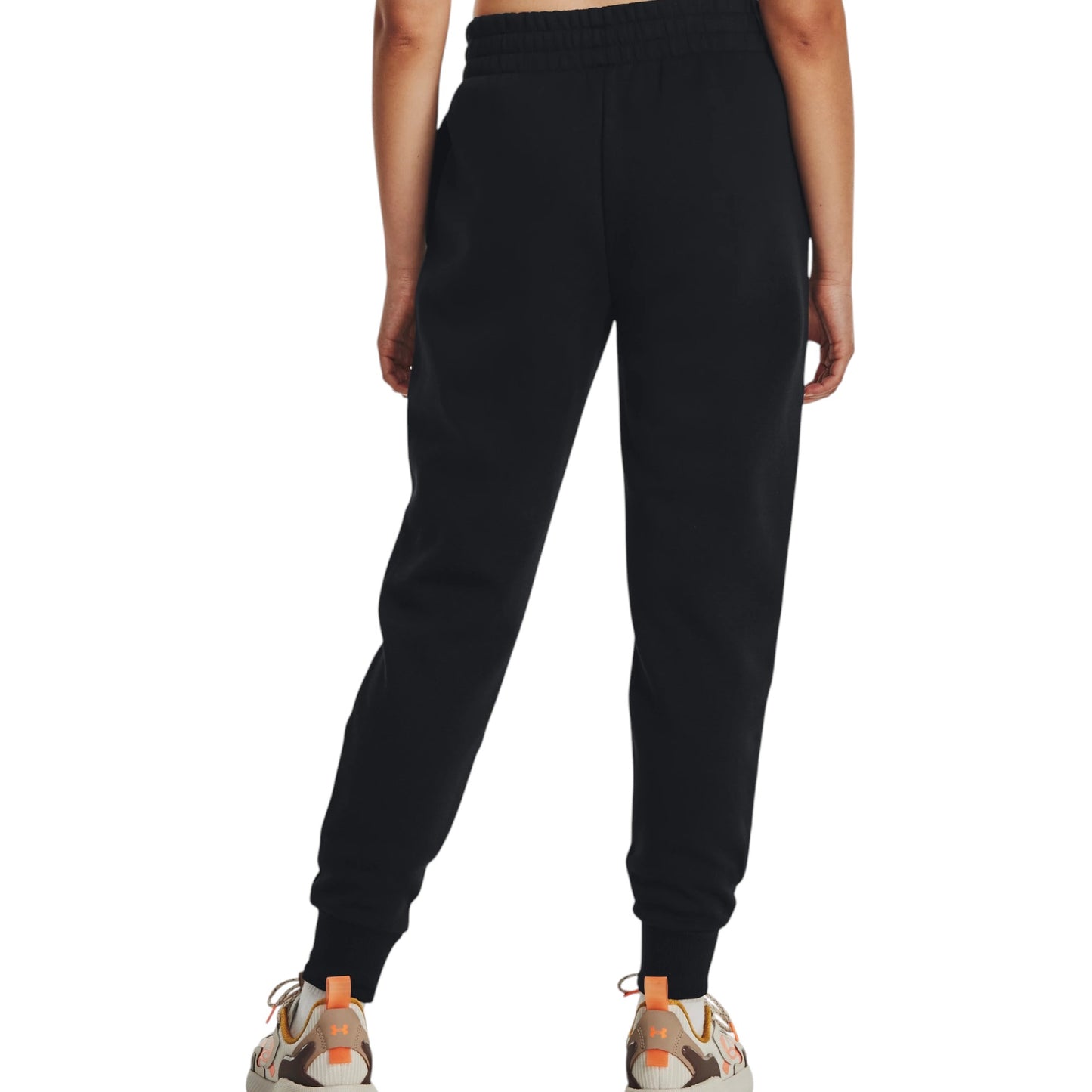 Womens Under Armour Rival Fleece Trackies Black