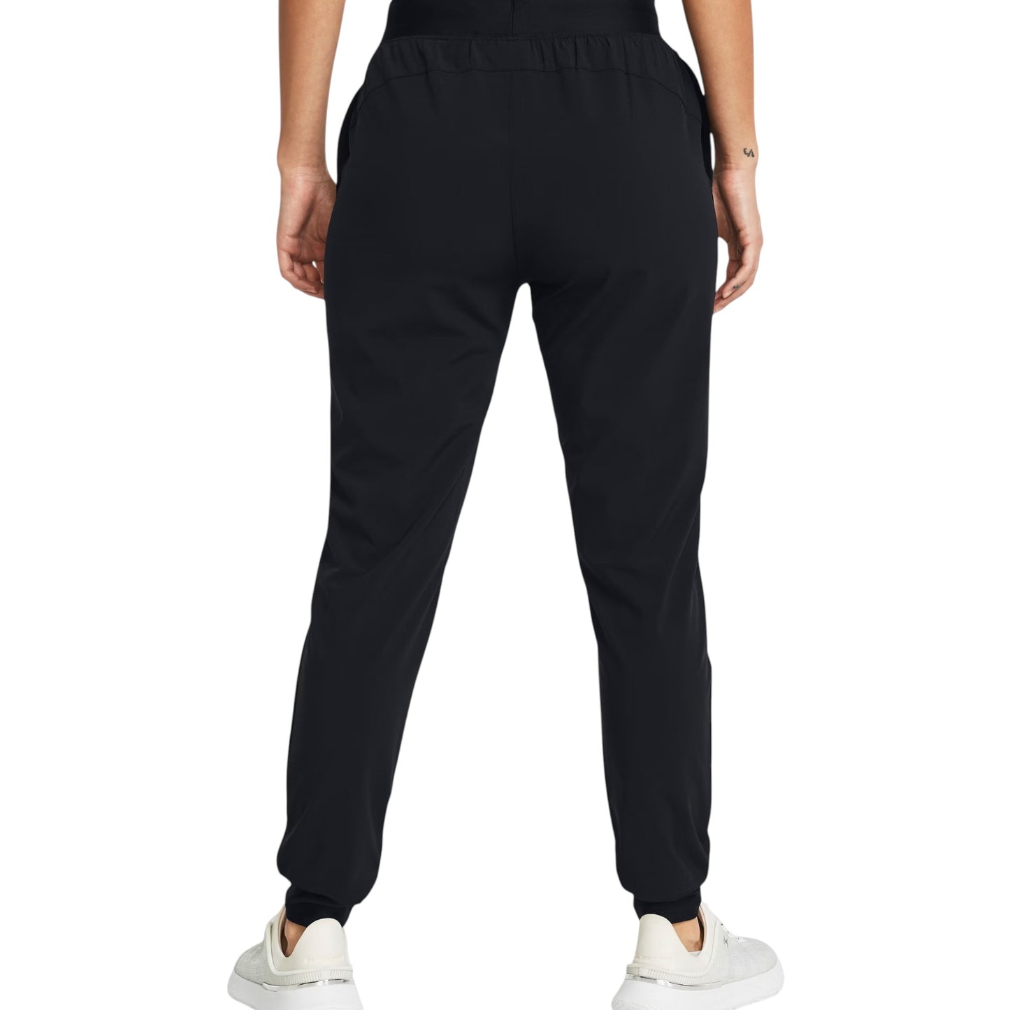 Womens Under Armour Rival High-Rise Trackies Black