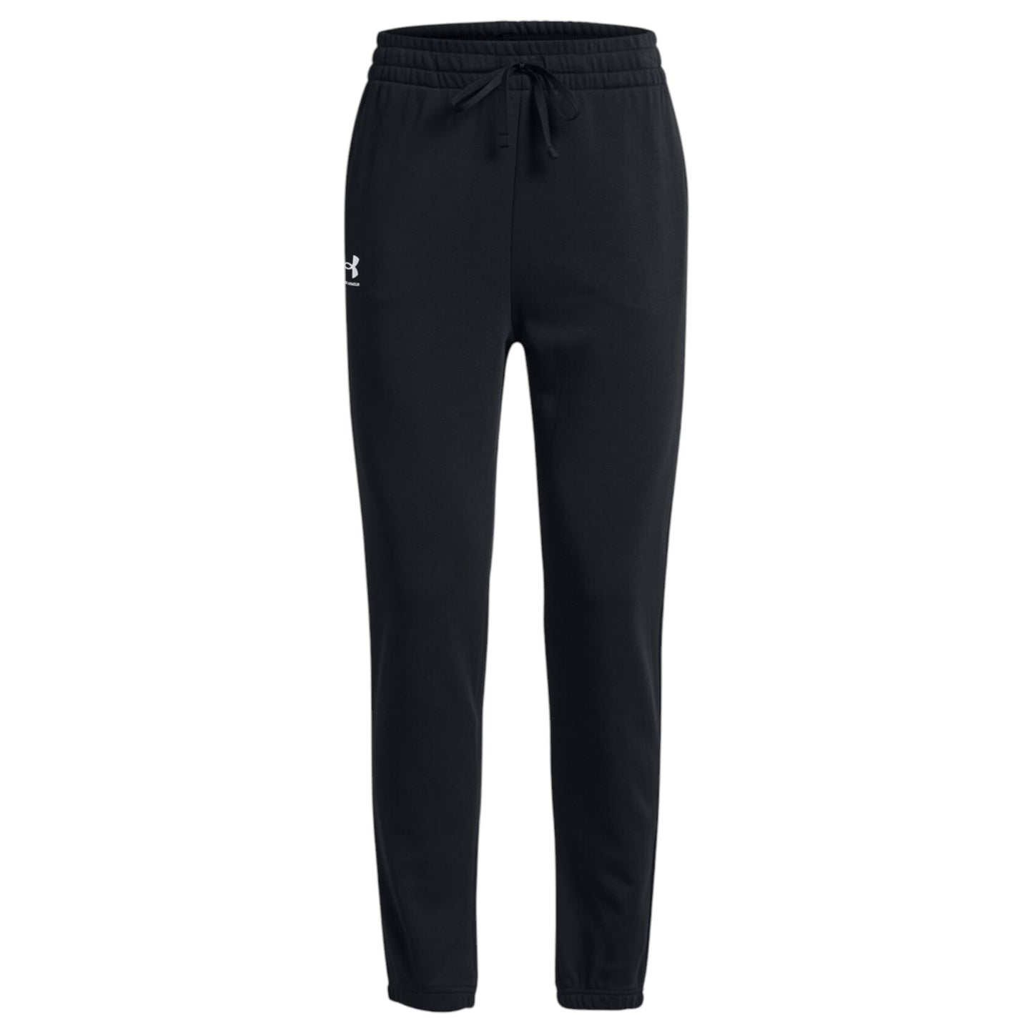 Womens Under Armour Rival Terry Trackies Black/Black