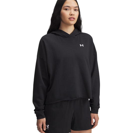 Womens Under Armour Rival Fleece Oversized Hoodie Black