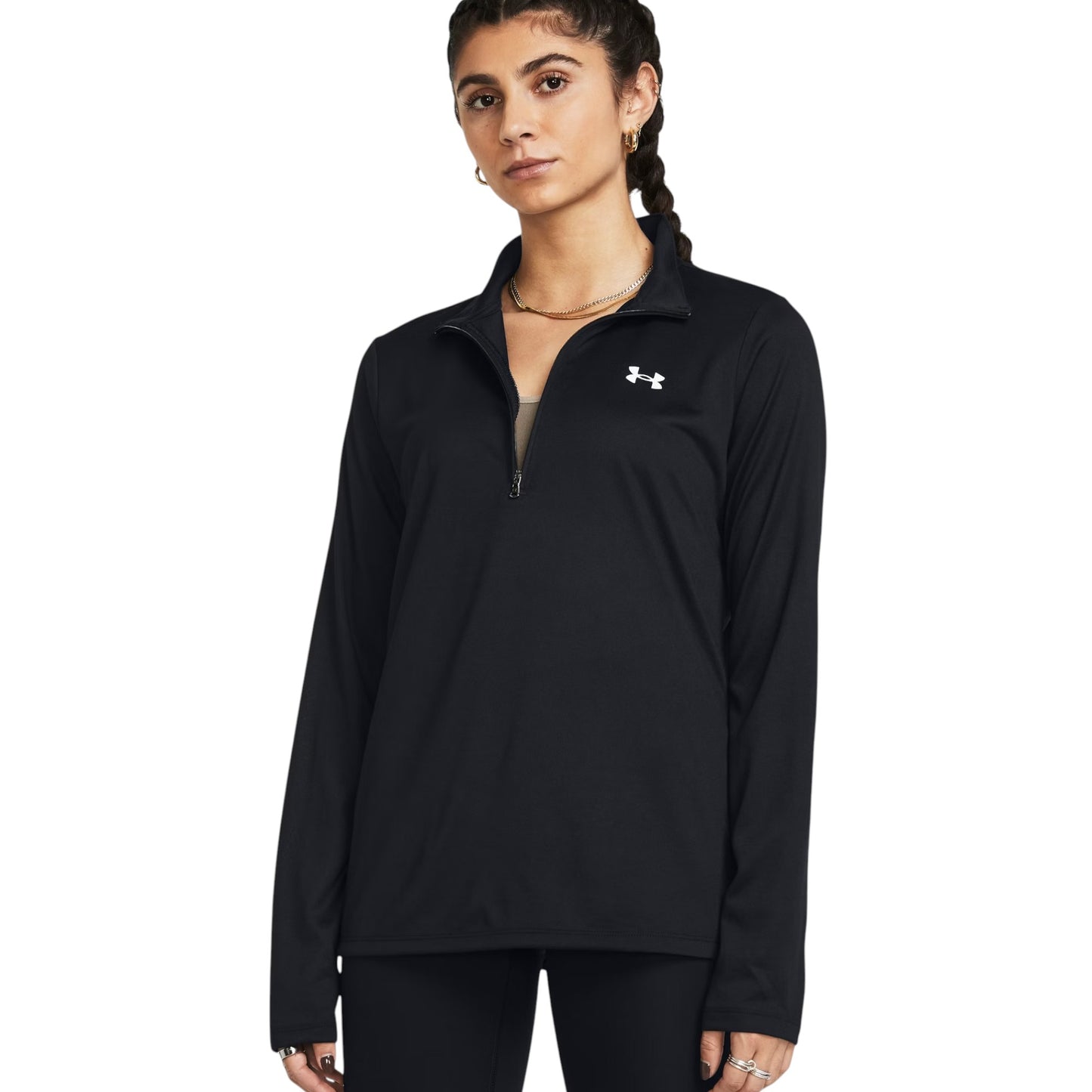 Womens Under Armour Tech 1/2 Zip Jacket Black