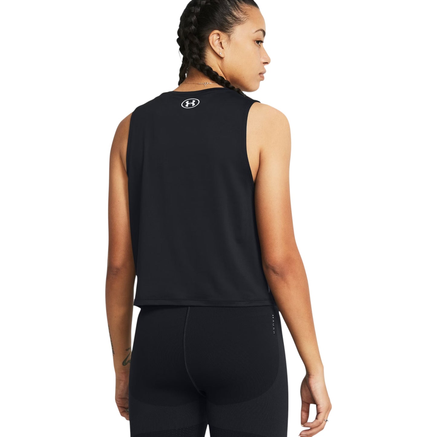 Womens Under Armour Vanish Energy Crop Tank Top Black