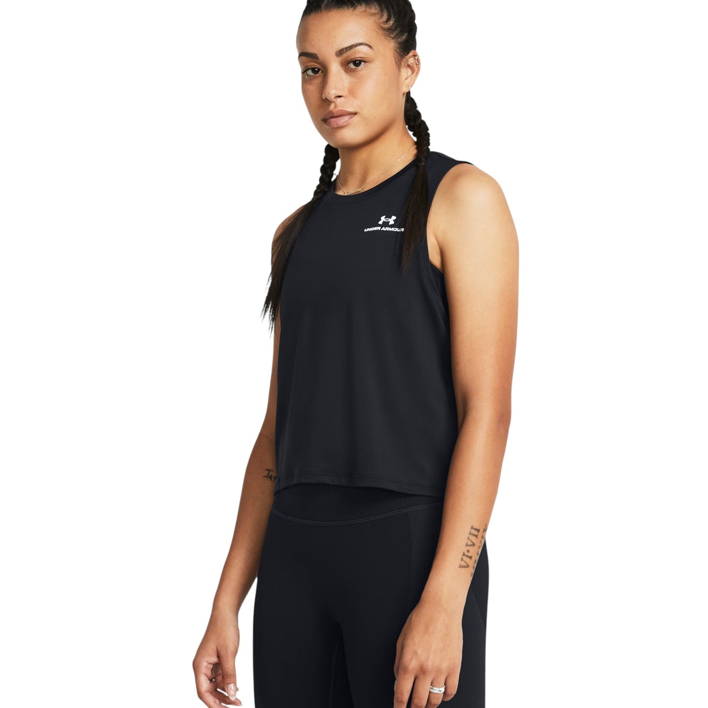 Womens Under Armour Vanish Energy Crop Tank Top Black