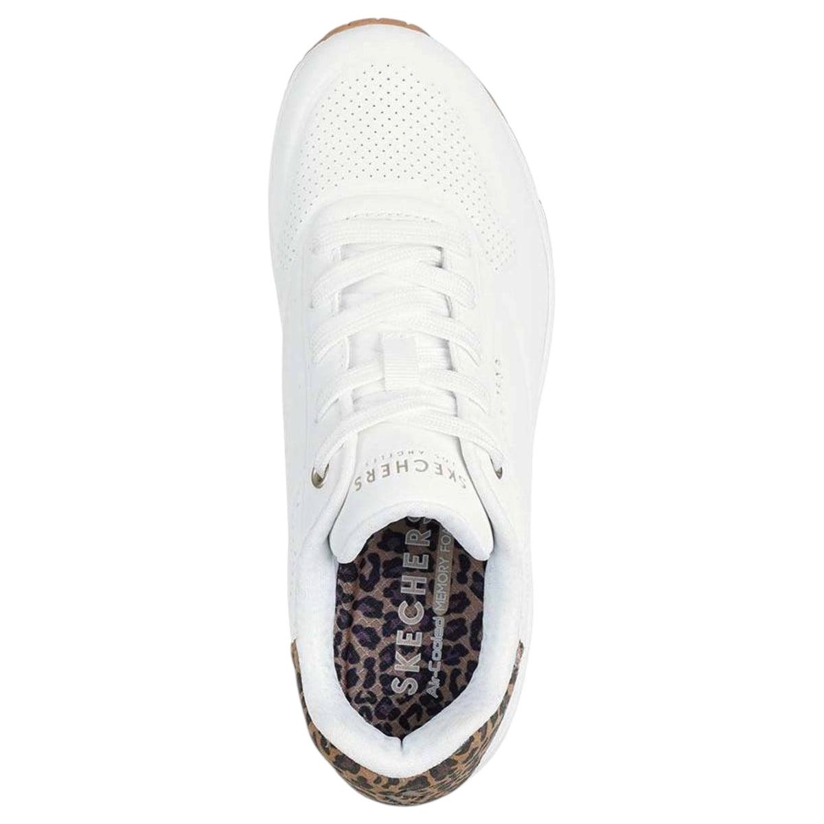 Womens Skechers UNO - Jungle Nite Shoes White/Leopard