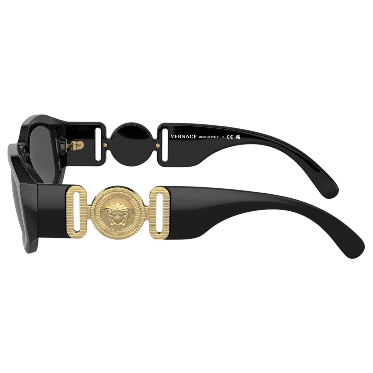 Womens Versace VE4361 Sunglasses Black/ Dark Grey