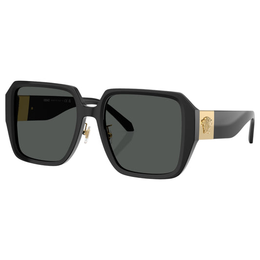 Womens Versace VE4472D Sunglasses Black/Dark Grey