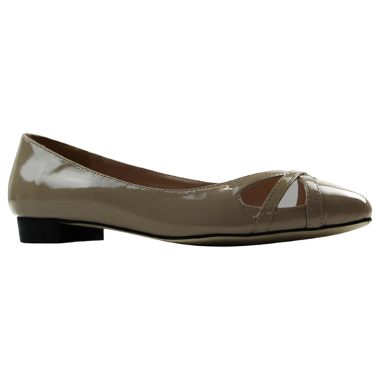 Womens Zasel Doris Flats Beige