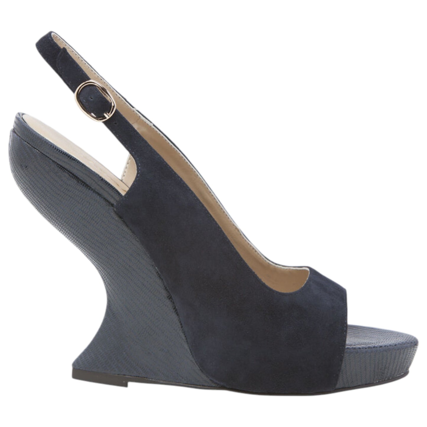 Womens Zasel Evelyn Heels Navy