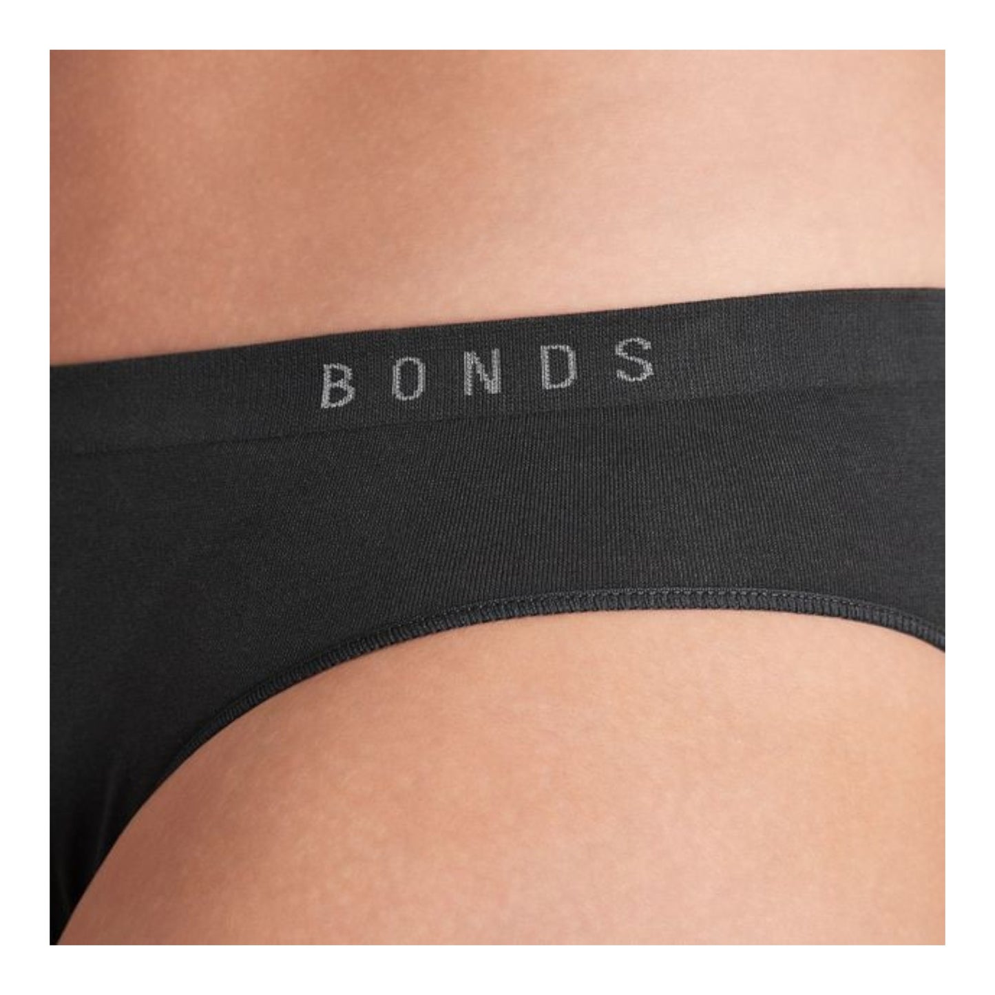 2 Pack Womens Bonds Seamless Bikini Briefs Underwear Black