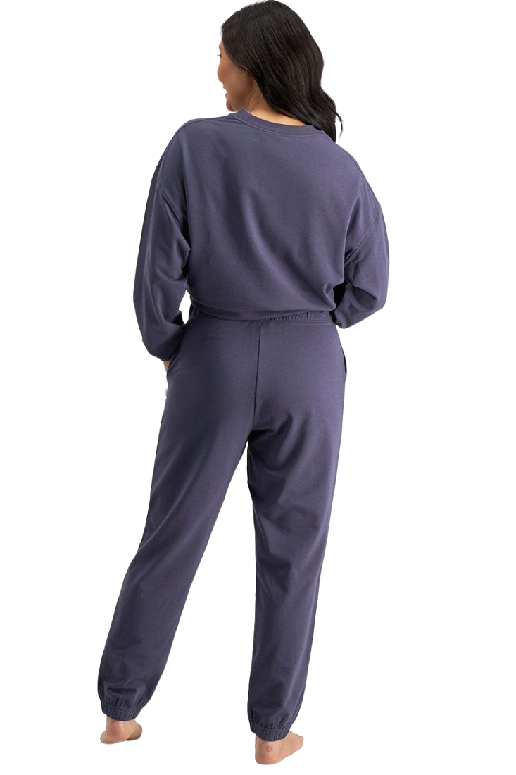 3 x Womens Jockey Life Terry Pant Trackie Loungewear Molten Midnight