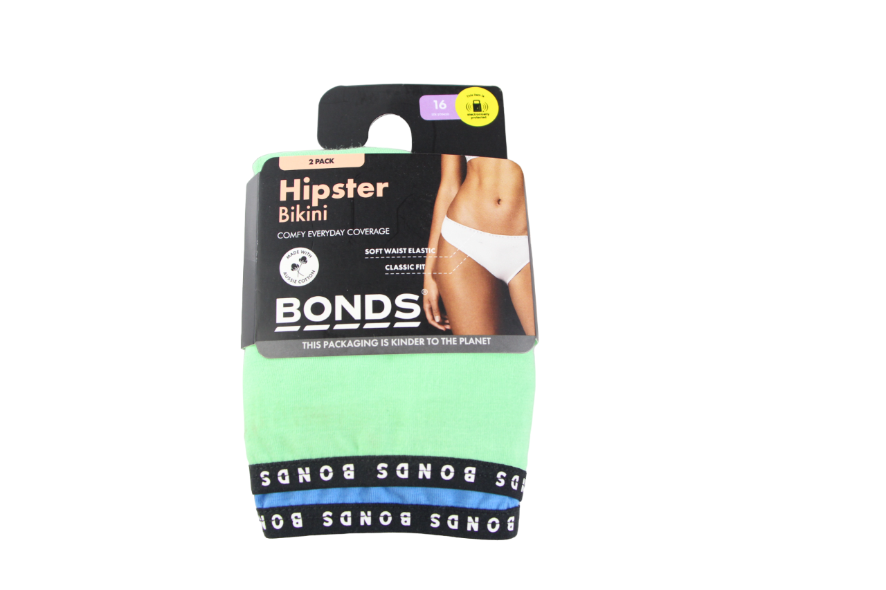 2 Pack Womens Bonds Hipster Bikini Briefs Underwear Pack 32K