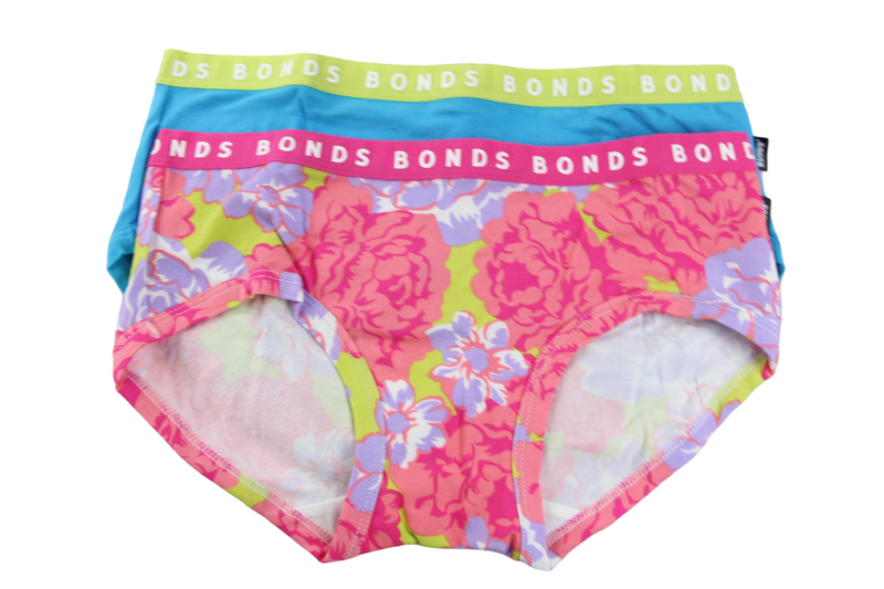 2 Pairs X Bonds Womens Hipster Boyleg Underwear Briefs 50K
