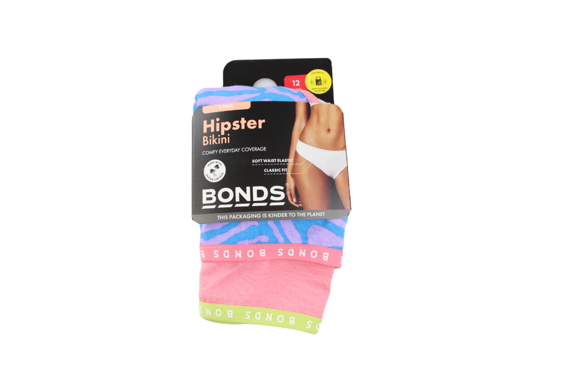 2 Pack Womens Bonds Hipster Bikini Briefs Underwear Pack 51C