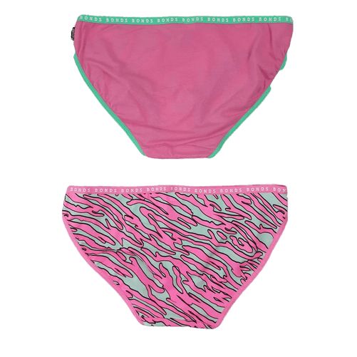 2 Pack Womens Bonds Hipster Bikini Briefs Underwear Pink Pack