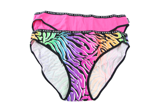 2 Pack Womens Bonds Hipster Bikini Briefs Underwear Pack 55K