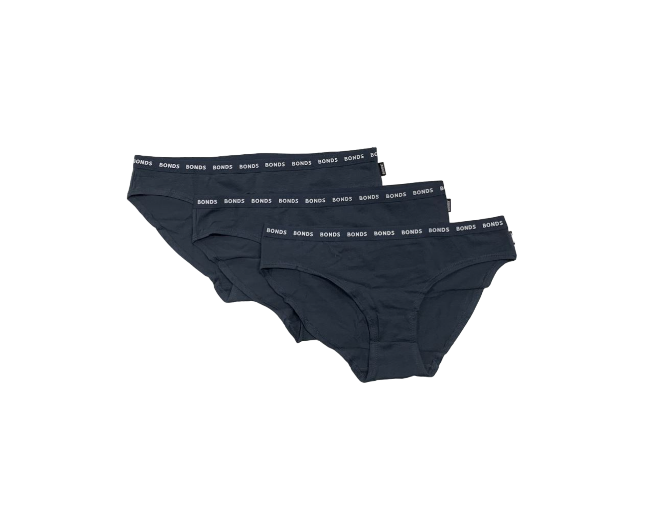 3 Pack Womens Bonds Everyday Bikini Briefs Underwear Charcoal