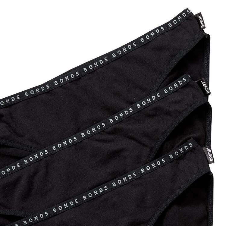 6 x Womens Bonds Hipster Bikini Underwear Undies Black