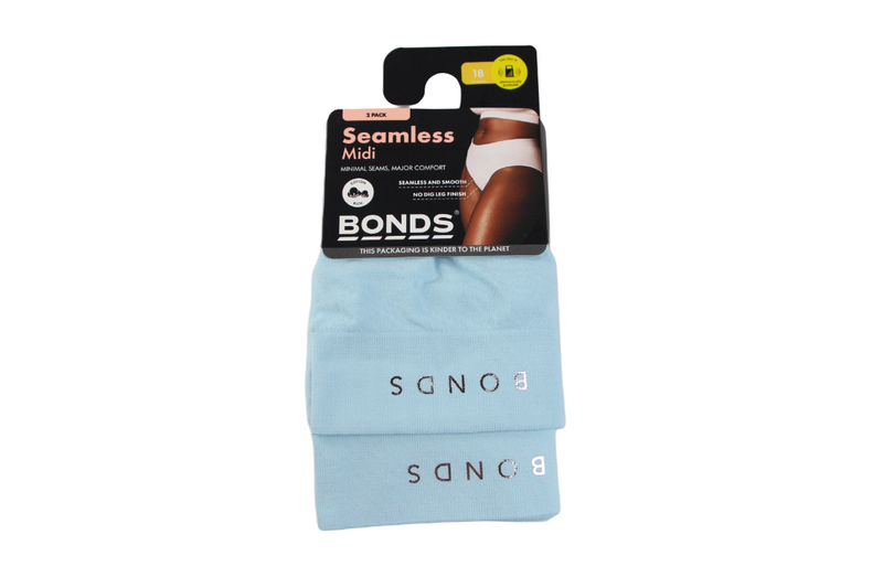 6 Pairs X Bonds Womens Seamless Midi Underwear Light Blue