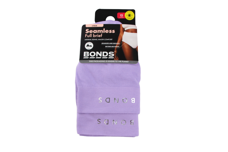 4 Pairs X Bonds Womens Seamless Full Brief Underwear Violet