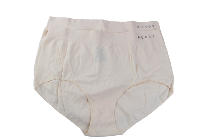 6 Pairs X Bonds Womens Seamless Full Brief Underwear Beige
