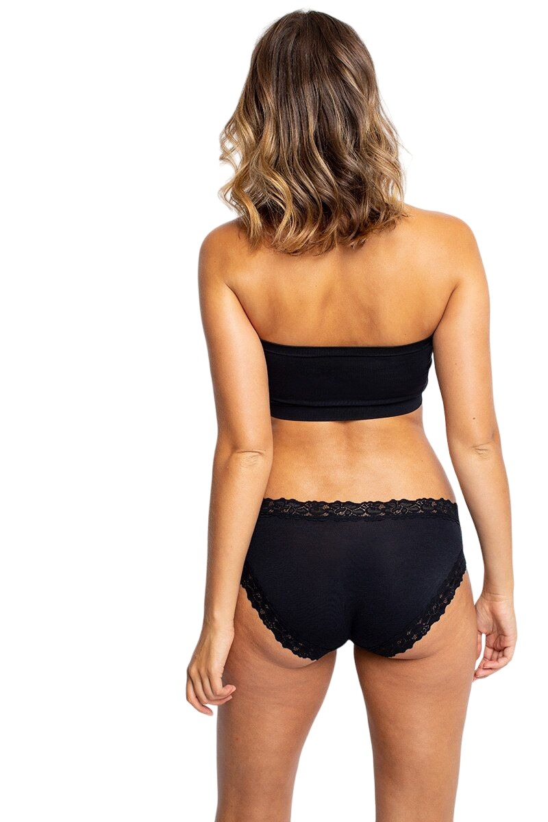 4 x Womens Jockey Parisienne Bamboo Bikini Underwear Undies Briefs Black