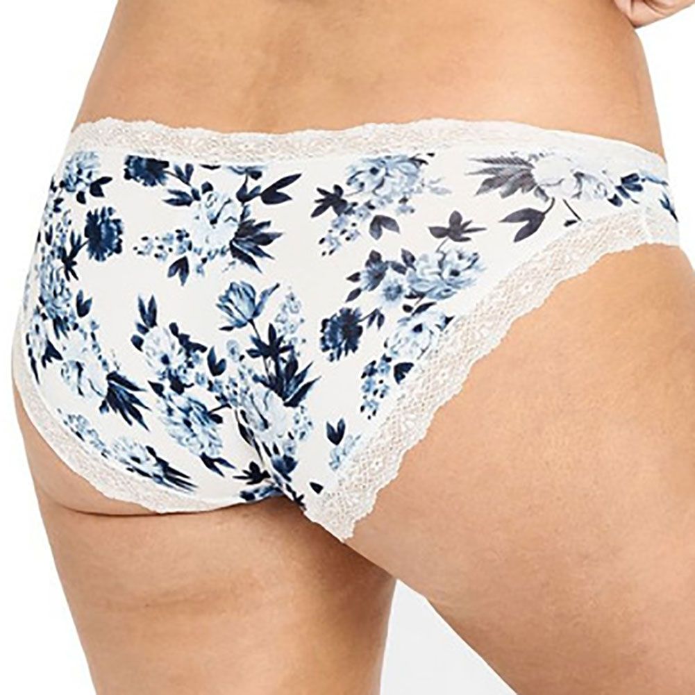 Womens Jockey Parisienne Vintage Bikini Briefs Underwear Primrose Navy