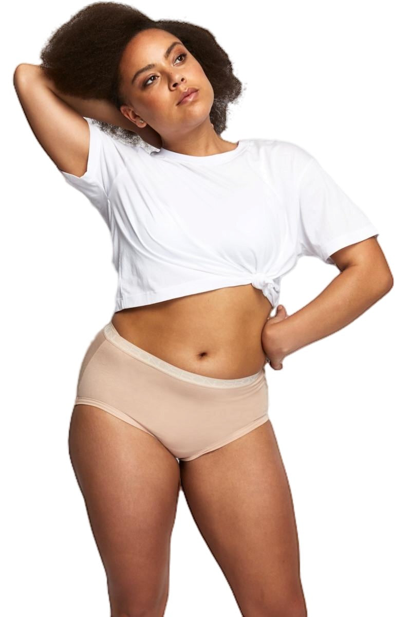 3 x Bonds Womens Cottontails Full Brief Underwear Nude 22K