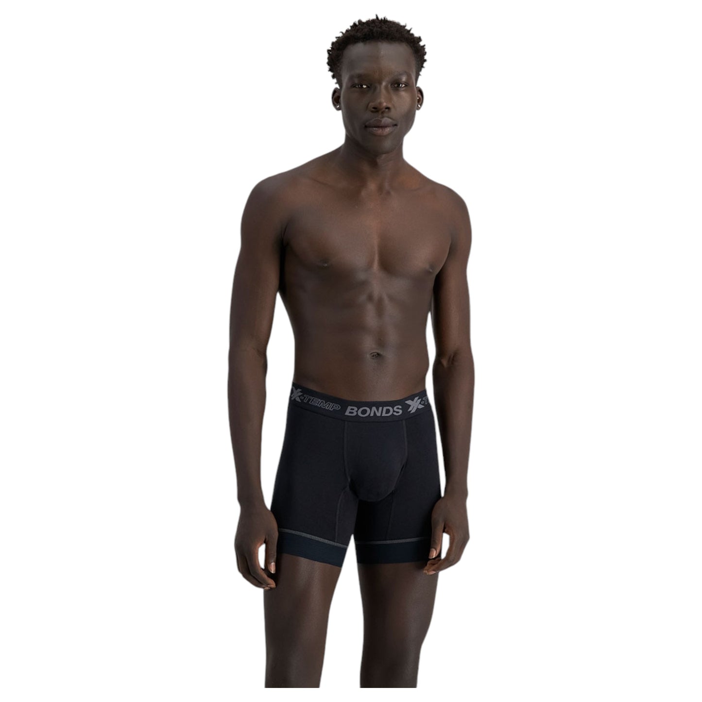 Mens Bonds X-Temp Grip Tech Mid Trunks Underwear Black