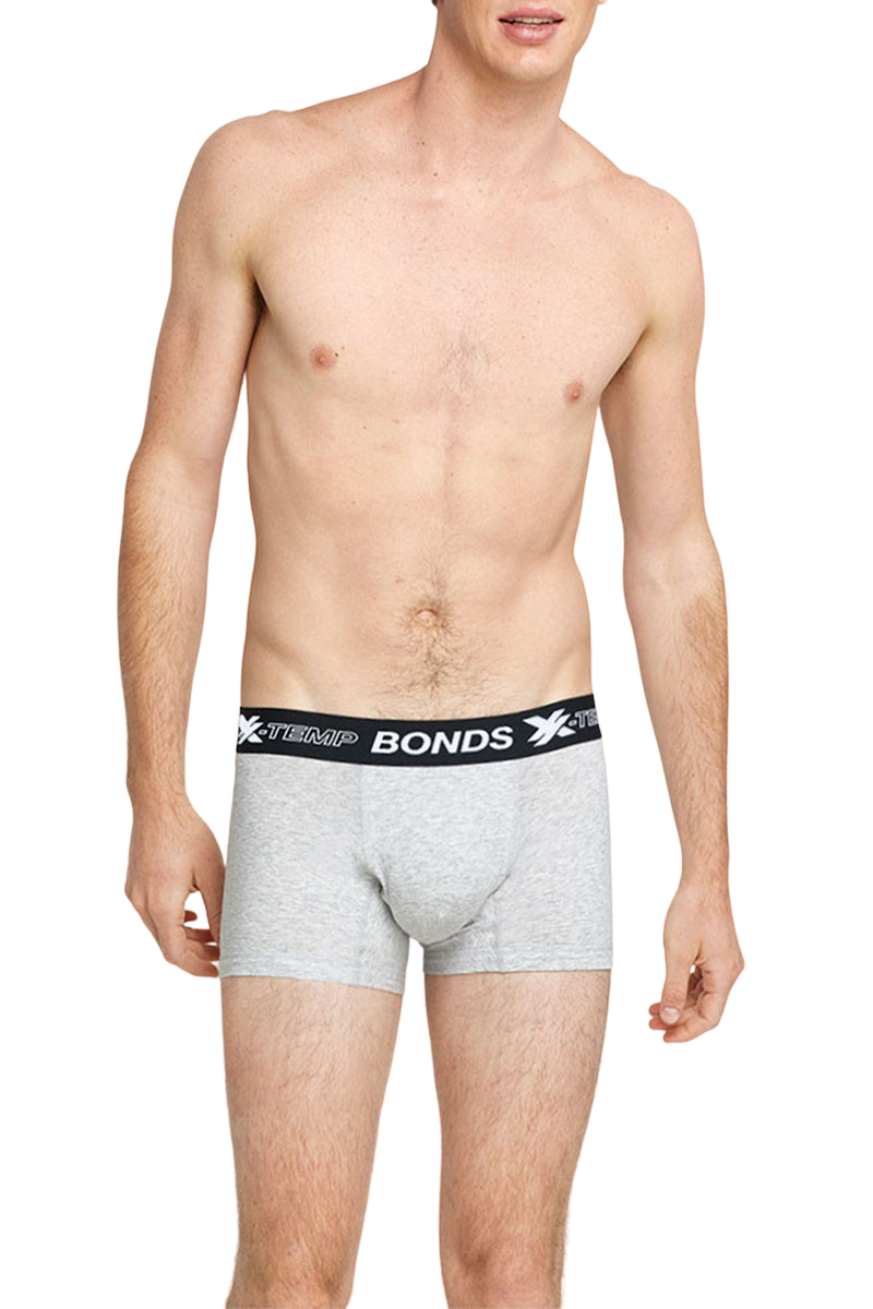 6 x Mens Bonds X-Temp Trunks Underwear New Grey Marle