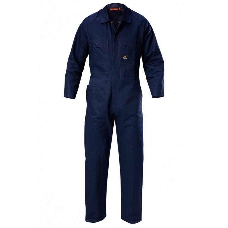2 x Mens Hard Yakka Foundations Cotton Drill Coverall Navy Y00010