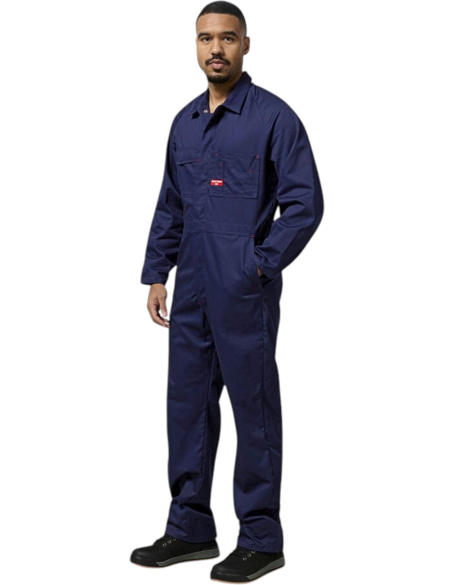 Mens Hard Yakka Foundations Cotton Drill Coverall Navy
