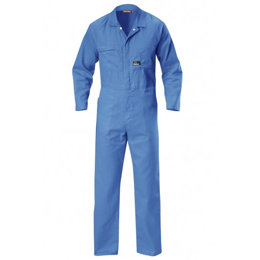 Mens Hard Yakka Cotton Lightweight Drill Coverall Blue Medit